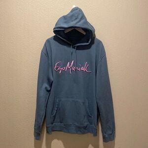 EGO MANIAK Hoodie Puff Embroidery Lavender size XL‎ urban Streetwear